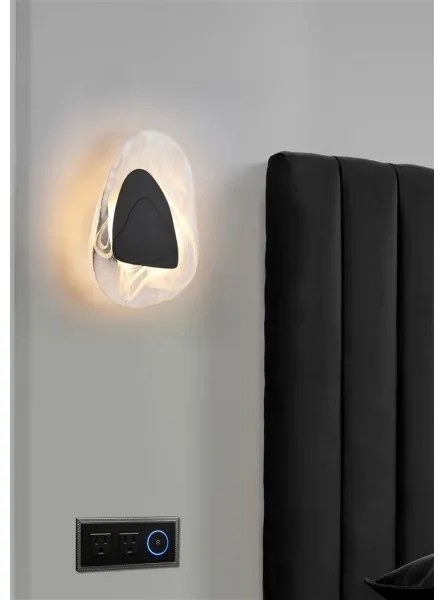 Searchlight 32983BK - Applique da parete LED DESTINY LED/8W/230V nera