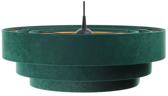 Lampadario su corda TRINITI 1xE27/60W/230V verde/oro