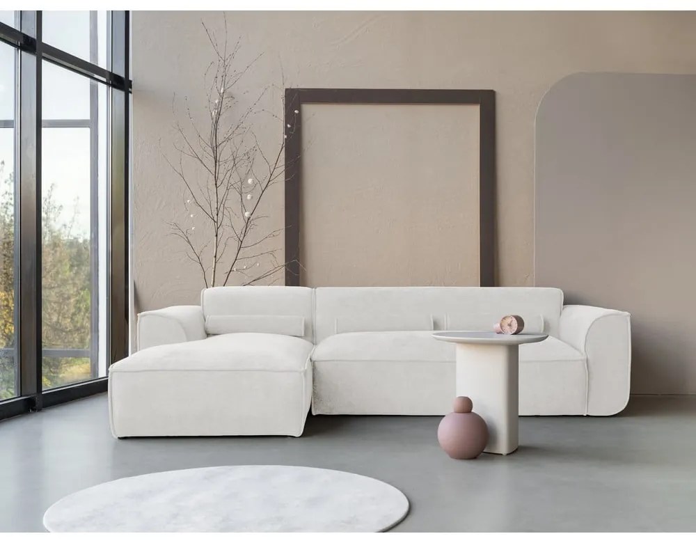 Divano angolare componibile bianco (con penisola a sinistra) Flex Felix – Miuform