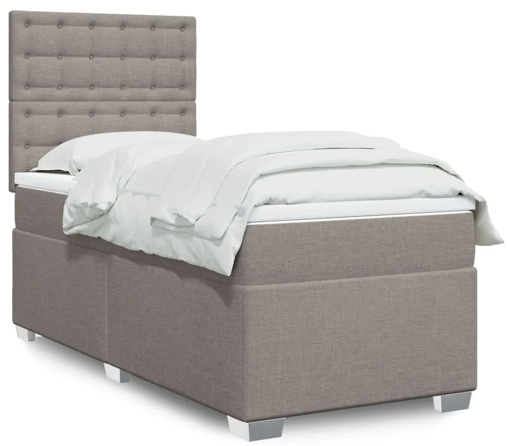 Giroletto A Molle Con Materasso Tortora 100x200 Cm İn Tessuto /