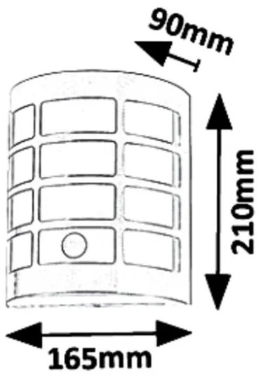 Rabalux 8800 - Applique da esterno SEVILLA 1xE27/11W/230V IP44