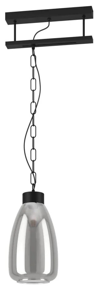 Eglo 43394 - Lampadario a sospensione con catena BRICKFIELD 1xE27/40W/230V