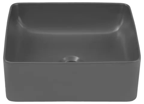 COMAD UM-6276 SLIM 40 GRIGIO DP - Lavabo da appoggio SLIM 37x37 cm grigio opaco