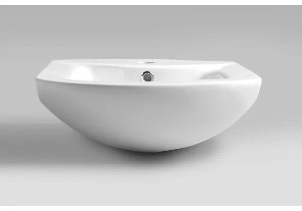 Aqualine - Lavabo da incasso ZERO 45,5x40 cm ceramica/bianca
