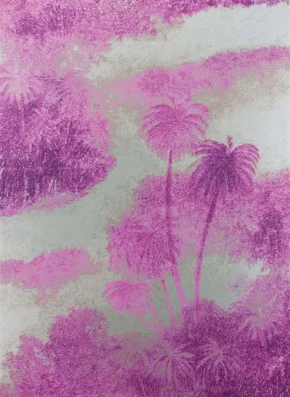 Tapete Cocos von Osborne & Little - Fuchsia/ Metallic Gold