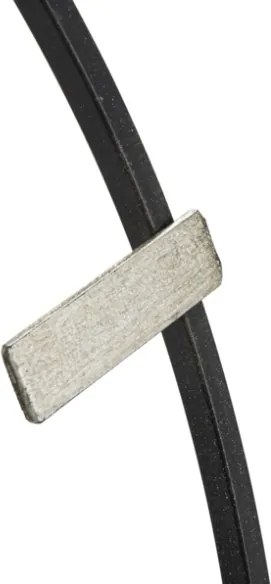 Orologio da muro in metallo stile industrial 61X4,5X63 cm modello Silvery