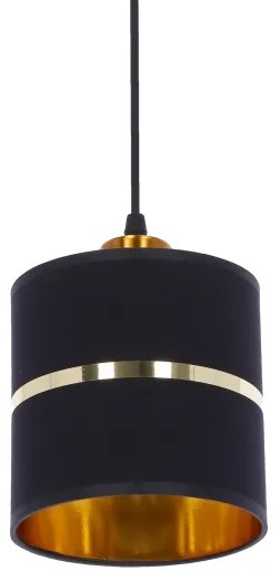 Lampadario a sospensione con filo ASSAM 3xE27/60W/230V nero