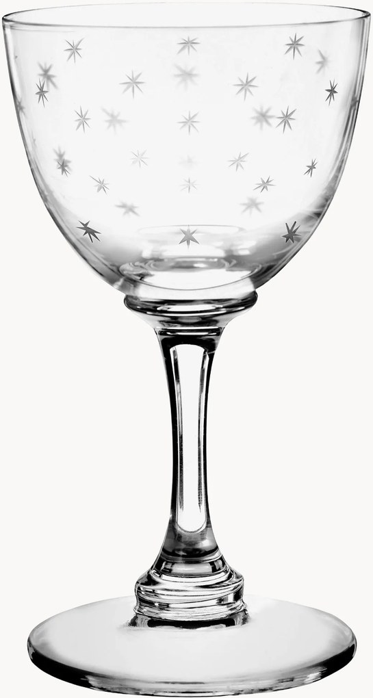 Set di 6 bicchieri da liquore in cristallo soffiato Stars