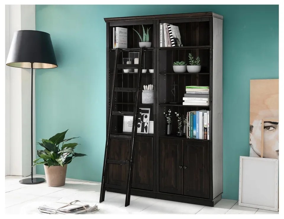 Libreria in legno di pino marrone 148x223 cm Anita - Støraa