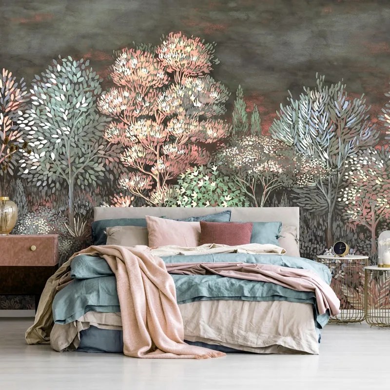 Fotomurale Wood4, wood4 rosa