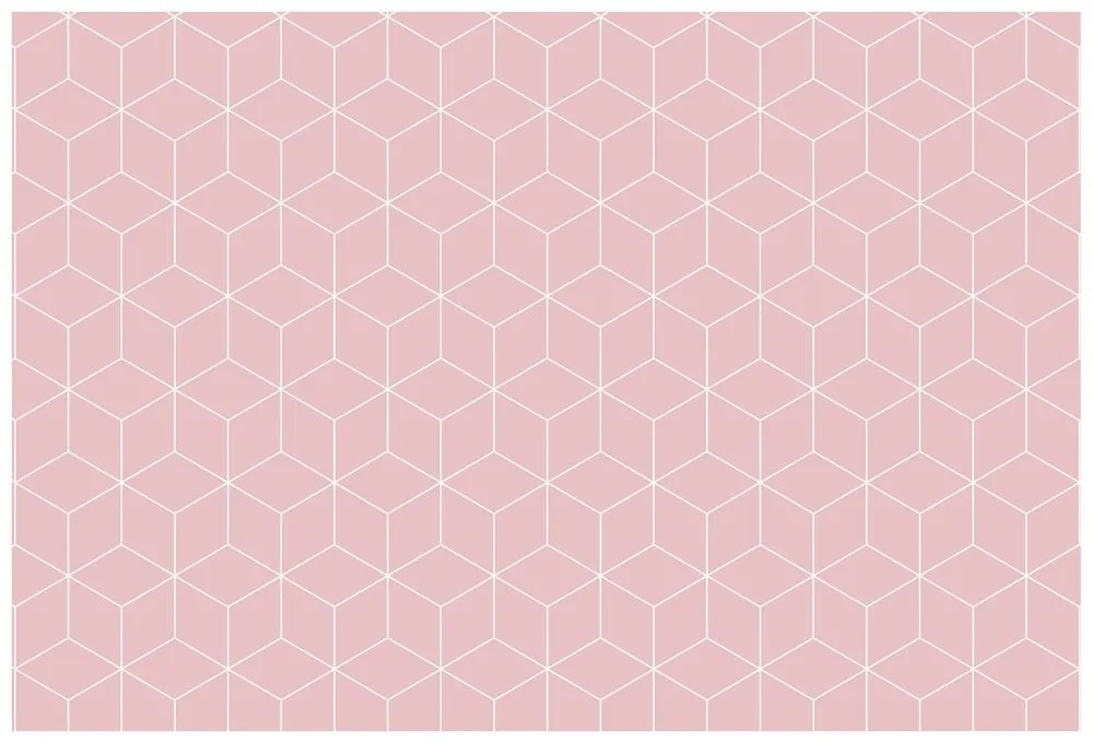 Carta da parati – Cubi rosa