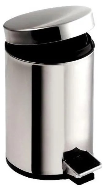 Aqualine - Cestino dei rifiuti SIMPLE LINE 20 l lucido acciaio inossidabile