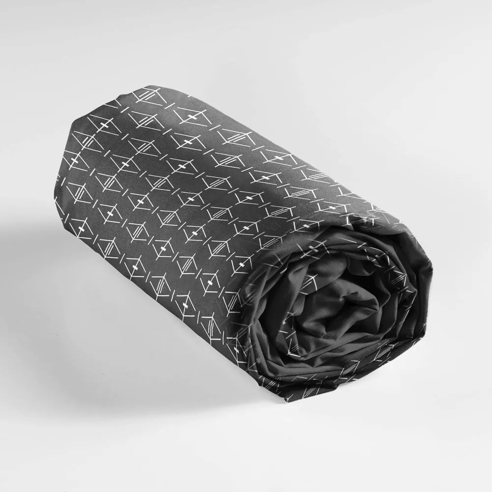 Lenzuolo con angoli grigio scuro in cotone 90x190 cm Aristide – douceur d'intérieur