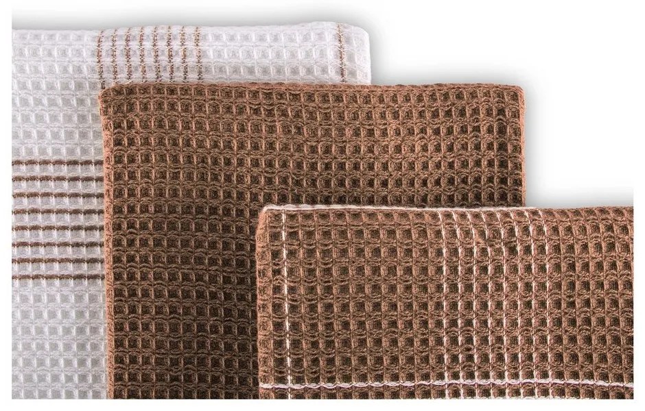 Set di 3 asciugamani 50x76 cm Duo Waffle - ZicZac