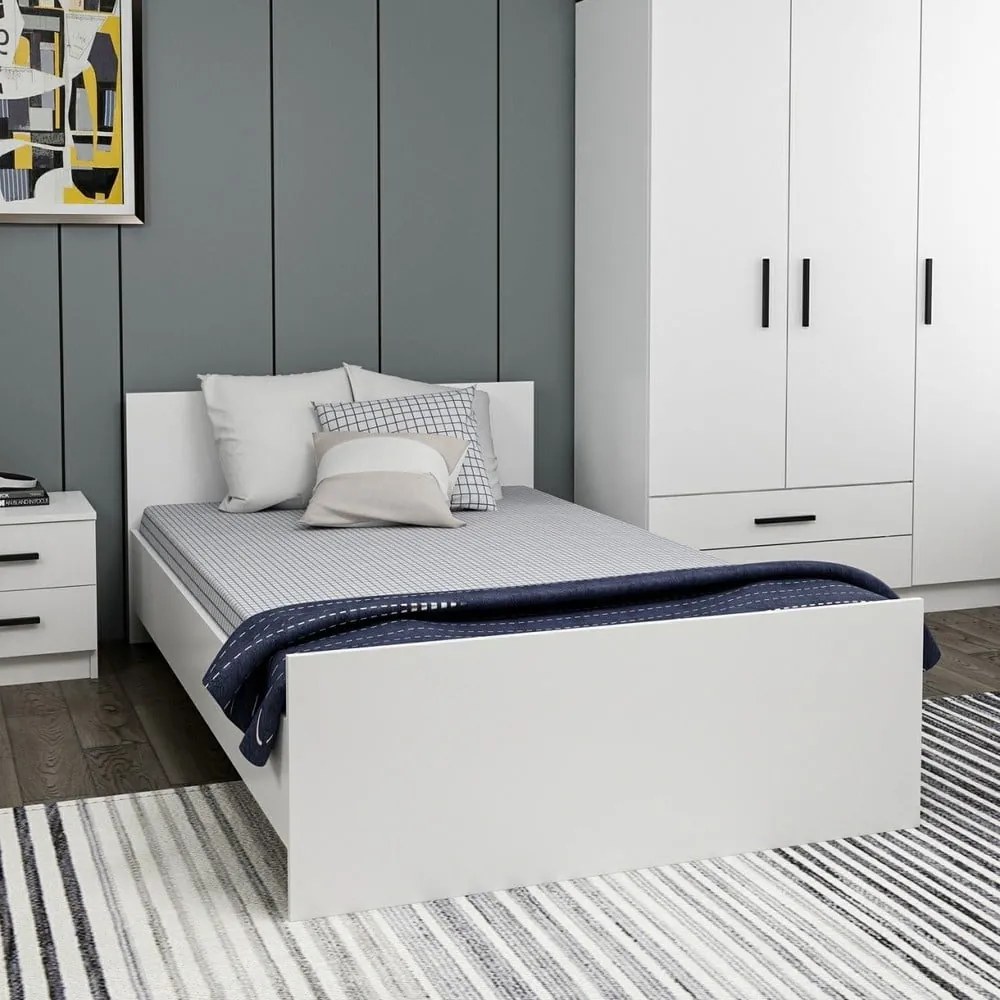 Letto singolo bianco 120x200 cm Kale - Kalune Design