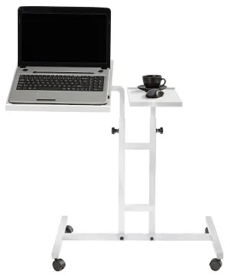 Tavolo regolabile GLEN 87x67 cm bianco