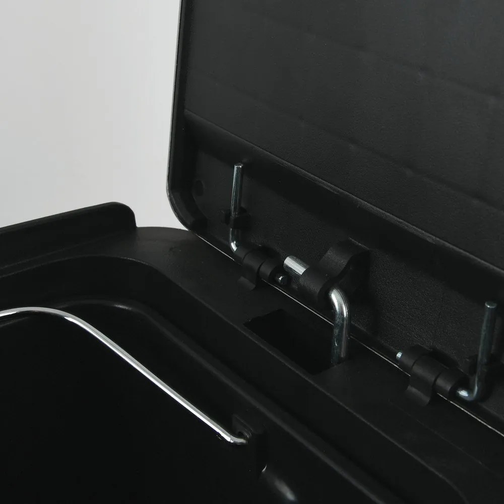 Cestino per la spazzatura color argento opaco in acciaio per raccolta differenziata/con pedale 2x20 l Aliya – Spirella