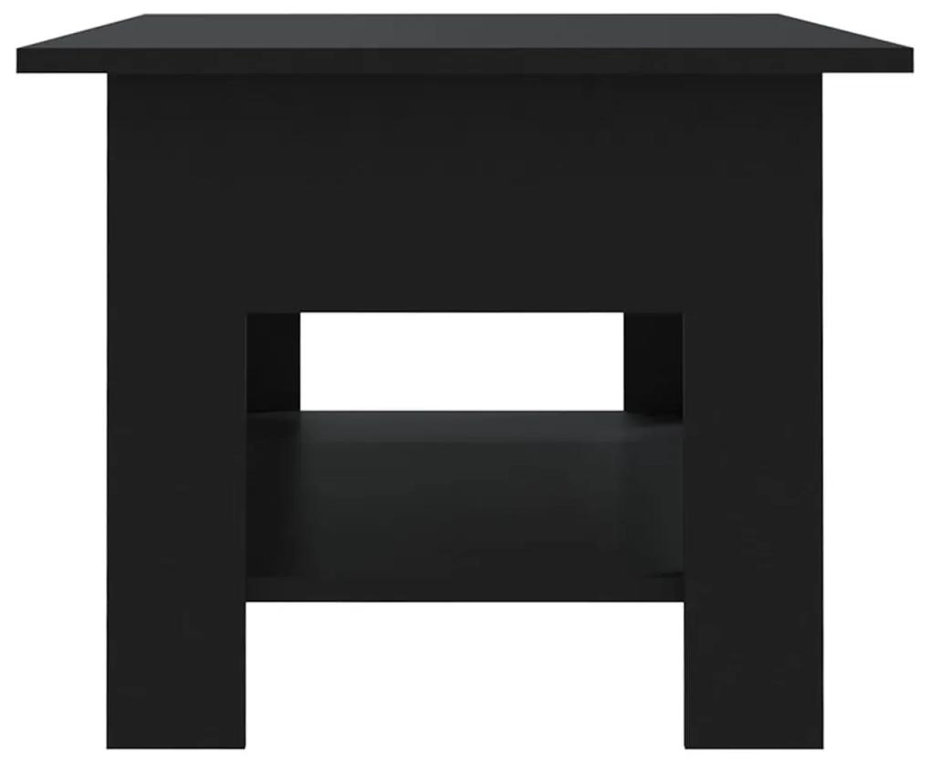 Tavolino da Salotto Nero 102x55x42 cm in Truciolato