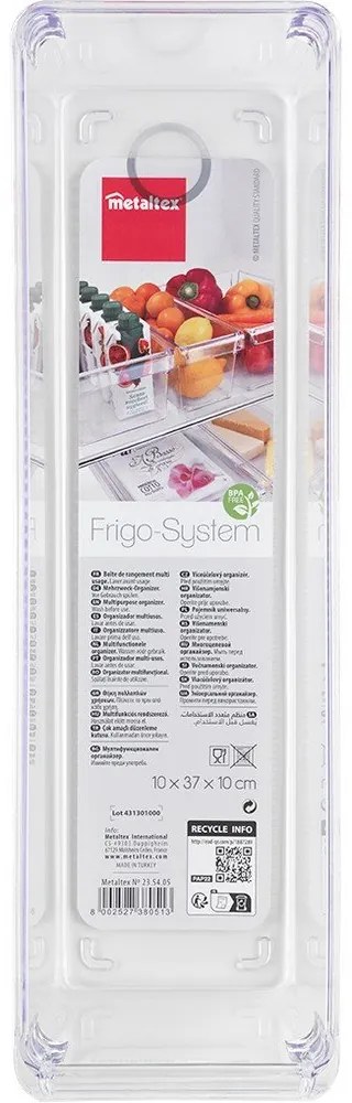 Organizer per il frigorifero in plastica 37x10 cm Frigo – Metaltex