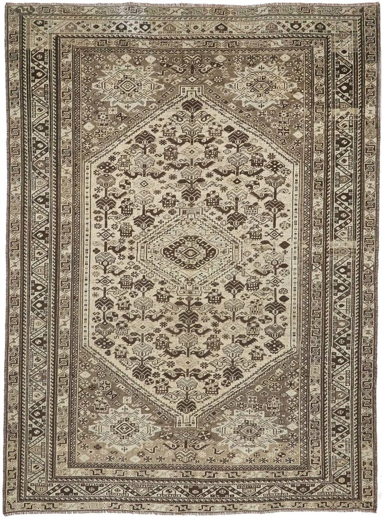 Vintage Tappeto persiano 210x290 (Iran) Annodato A Mano