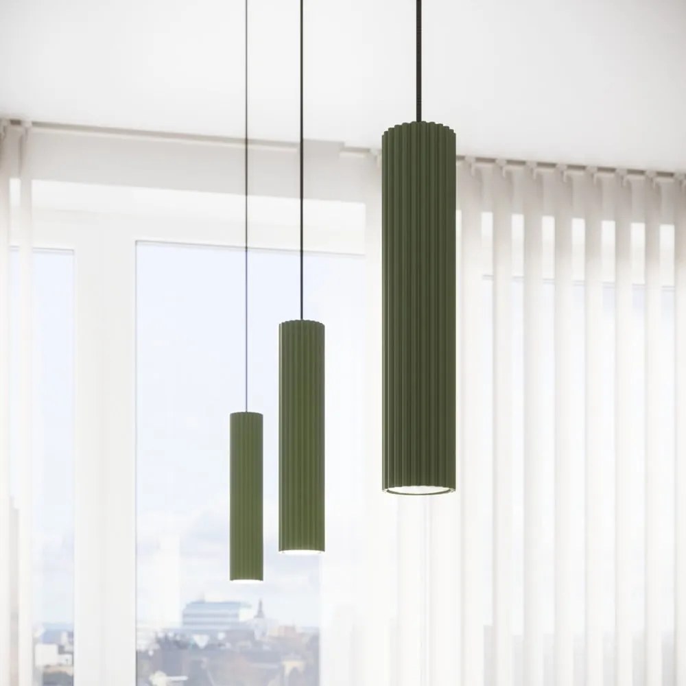 Lampadario verde Gleam – Sollux