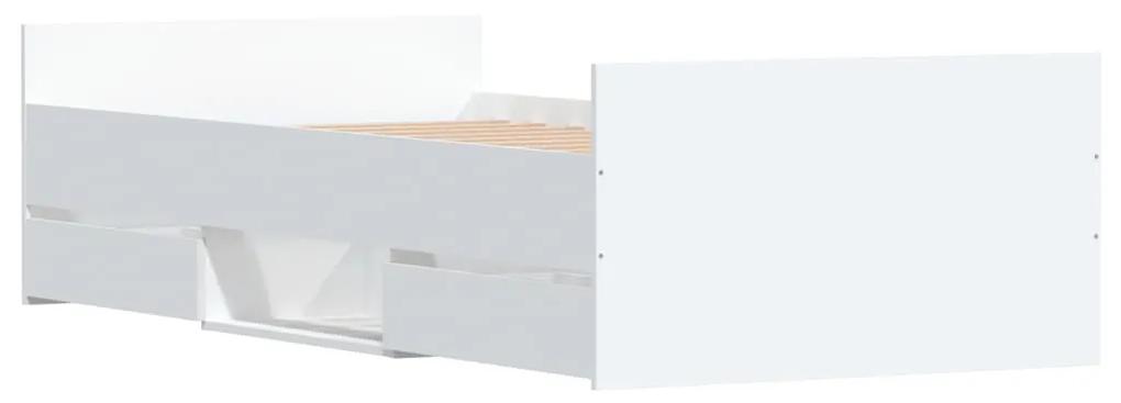 Giroletto con testiera e pediera bianco 100x200 cm