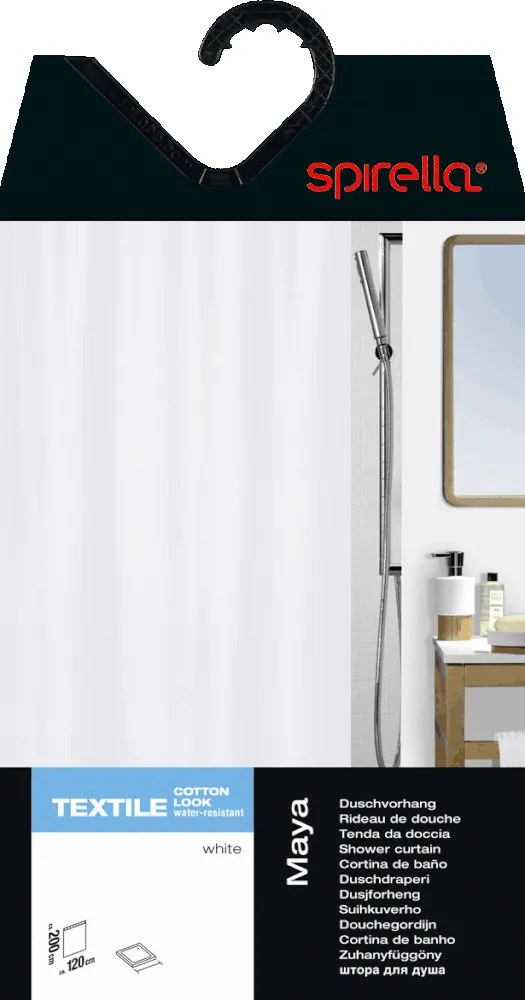 Tenda per doccia 240x200 cm Maya – Spirella