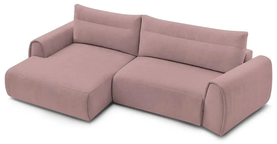 Divano angolare in rosa chiaro Aden – Bobochic Paris