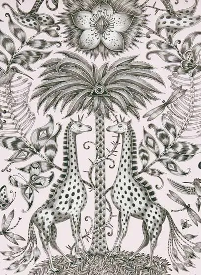 Clarke & Clarke Carta da parati Kruger - Pink