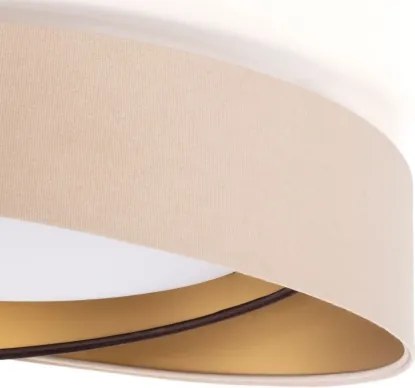 Plafoniera LED dimmerabile SM. GALAXY M. 24W/230V Ø55 cm beige/marrone/oro + telecomando