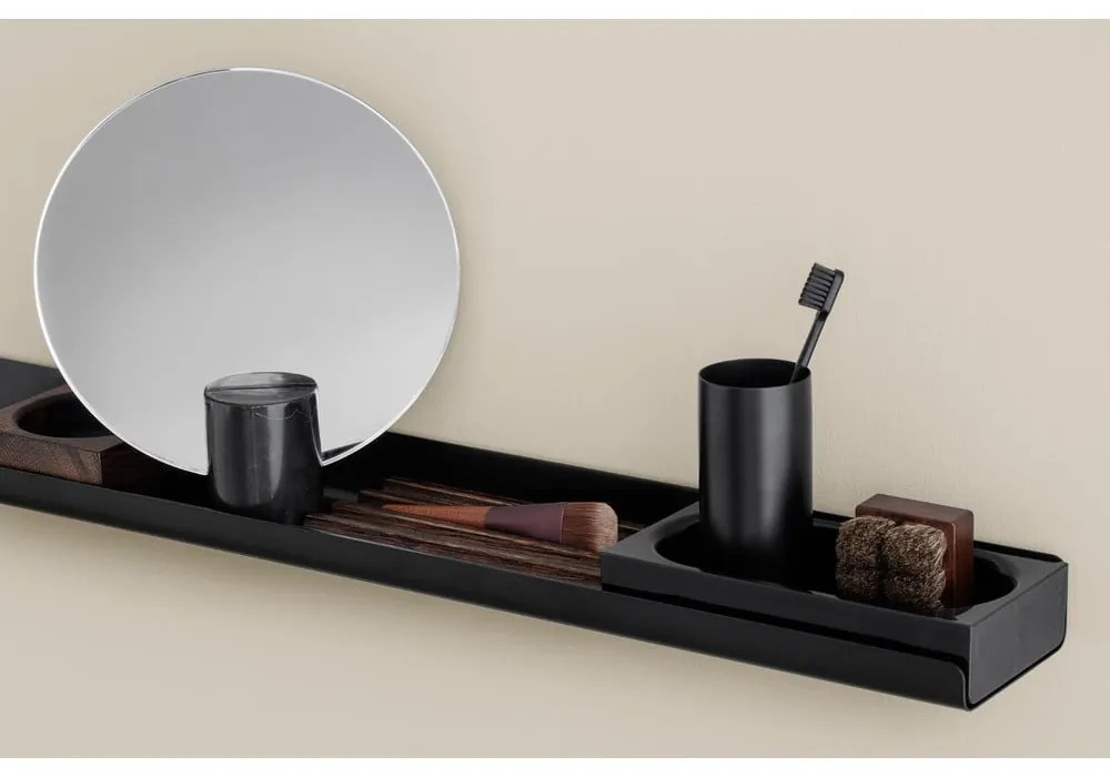 Mensola da bagno in metallo nero, lunghezza 71 cm Modo - Blomus