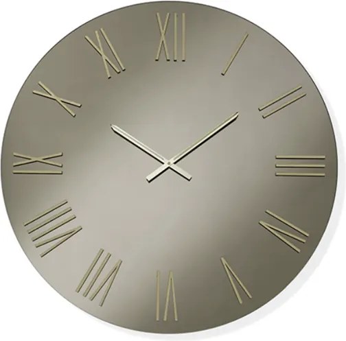 Orologio da parete rotondo D80 cm in cristallo Bronzo e numeri Oro - SEAN