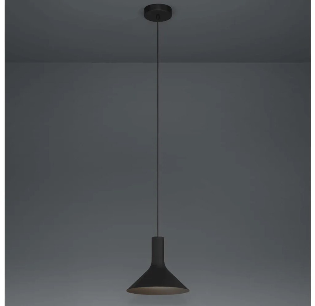 Eglo 390218 - Lampadario a sospensione con filo MORESCANA 1xE27/28W/230V nero