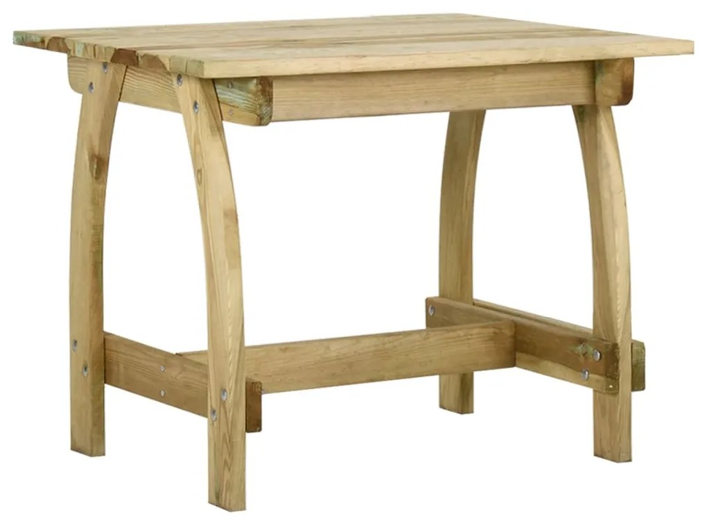 Set da pranzo da giardino 4 pz in legno di pino impregnato