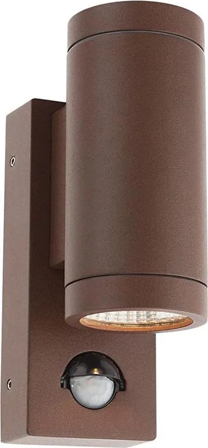Redo 9455-LED Applique da esterno con sensore VINCE 2xLED/3W/230V IP54 marrone