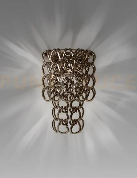 Giogali applique a parete cristallo bronzo e bronzo opaco 1 luce at...