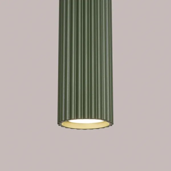 Sollux SL.1611 - Lampadario a sospensione con filo KARBON 1xGU10/10W/230V verde