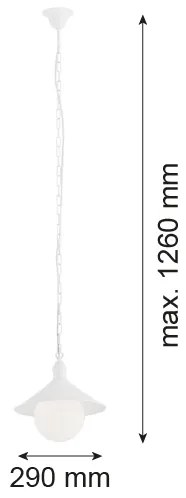 Argon 3296 - Lampadario da esterno ERBA BIS 1xE27/60W/230V