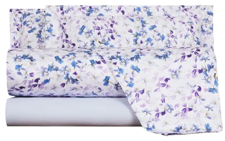Completo Lenzuola in Raso di cotone Arbor Matrimoniale -