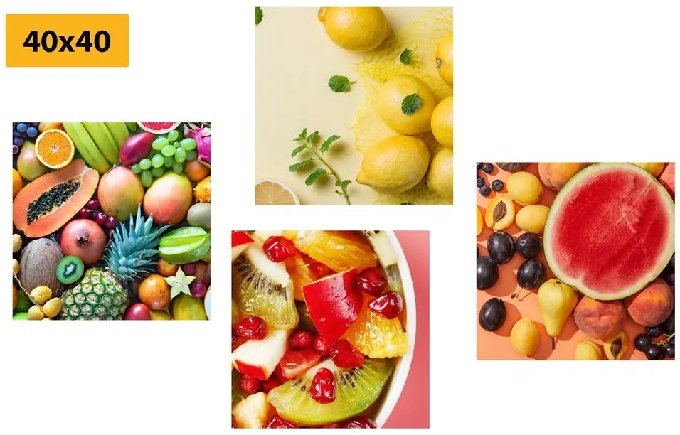 Set di quadri – Frutta succosa