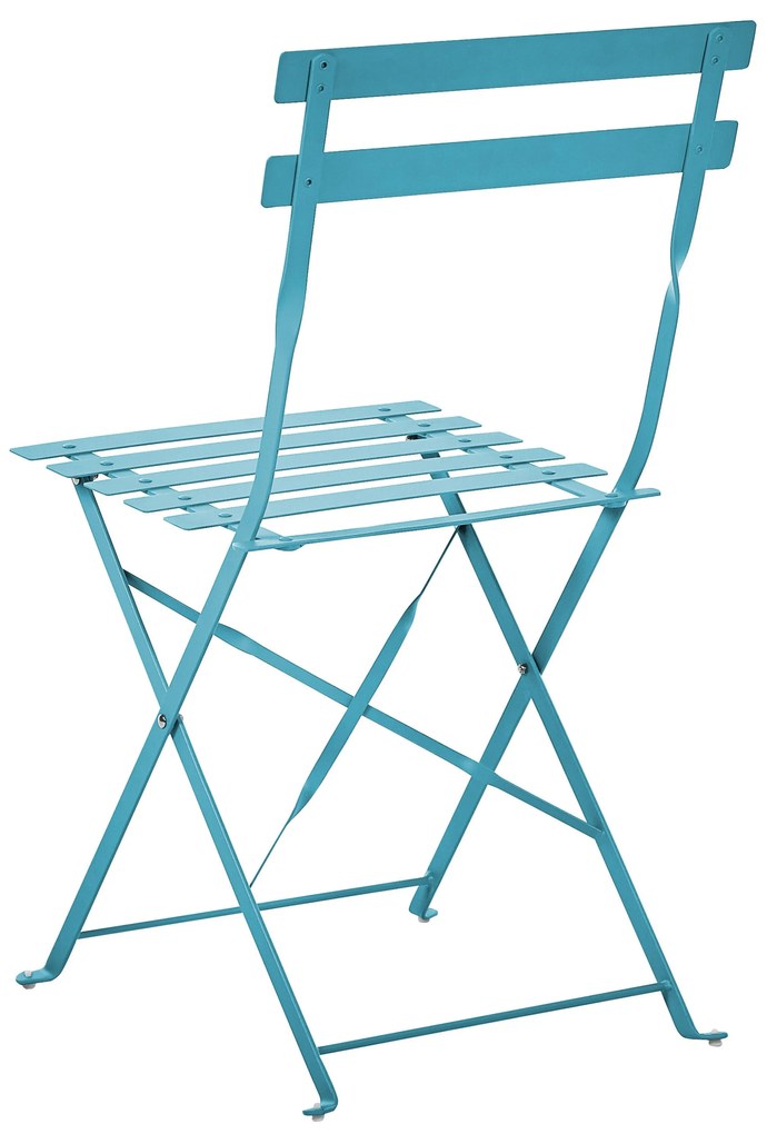 Set da balcone acciaio blu FIORI Beliani