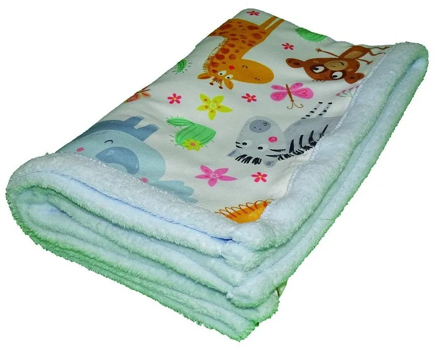 Coperta azzurra per neonati 80x100 cm - OYO kids