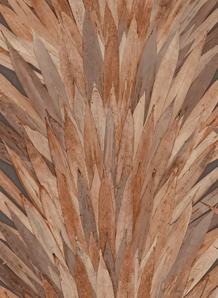 Arte International Carta da parati Abanico - Braun/ Rost