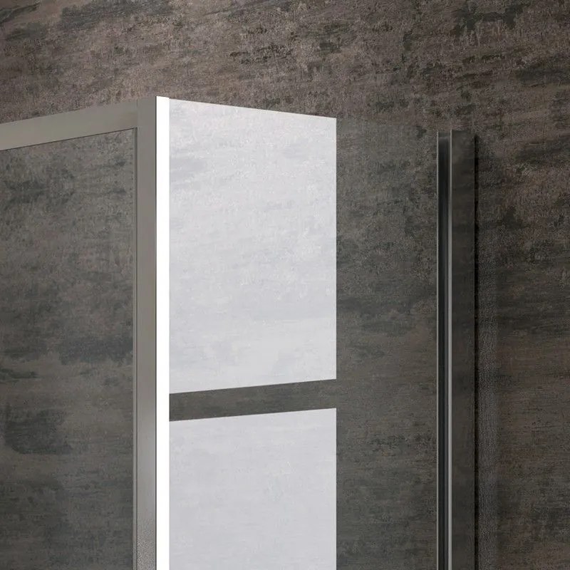 Kamalu - cabina doccia 140x90cm altezza 180cm modello k410ns