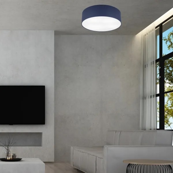 Plafoniera SIRJA PASTEL DOUBLE 4xE27/15W/230V diametro 45 cm blu scuro