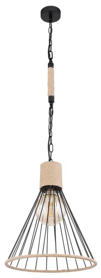 Globo 15676H1 - Lampadario su catena HALIA 1xE27/60W/230V