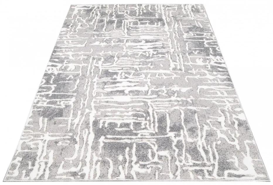 Tappeto di design grigio con leggero motivo astratto Larghezza: 80 cm | Lunghezza: 150 cm