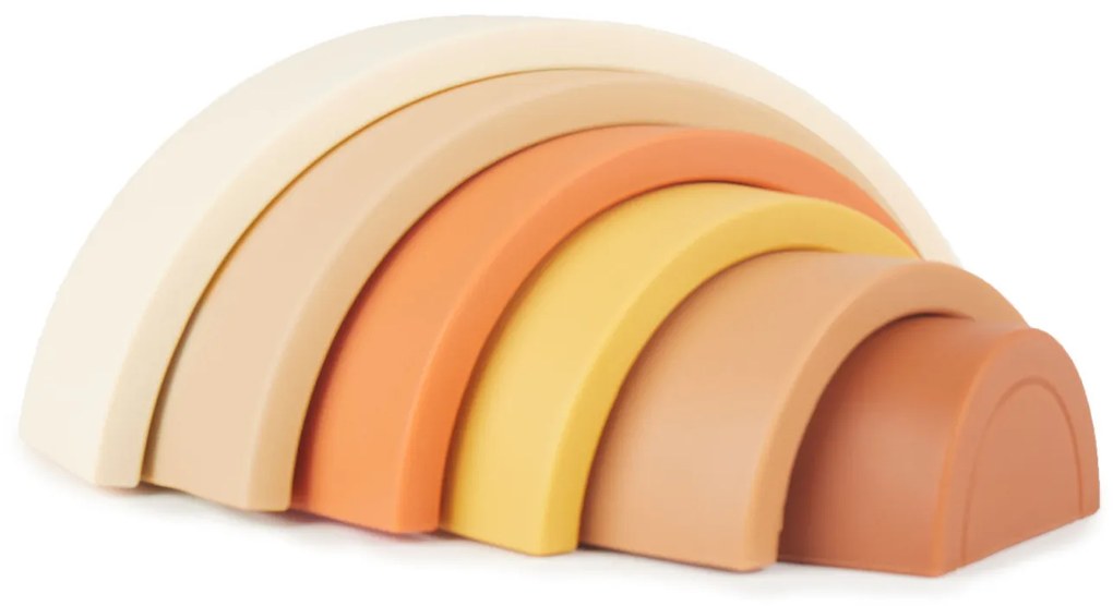 Bieco - Arcobaleno impilabile in silicone - Chocolate Bliss