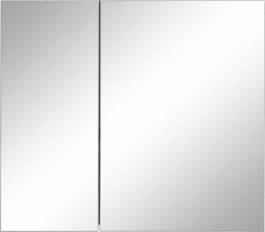 Mobile da bagno a parete bianco con specchio , 80 x 70 cm Wisla - Støraa