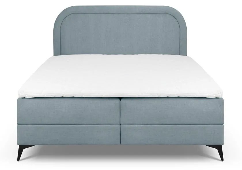 Letto boxspring azzurro con contenitore 180x200 cm Eclipse - Cosmopolitan Design